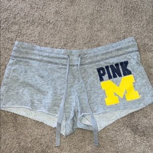 Pink Michigan shorts